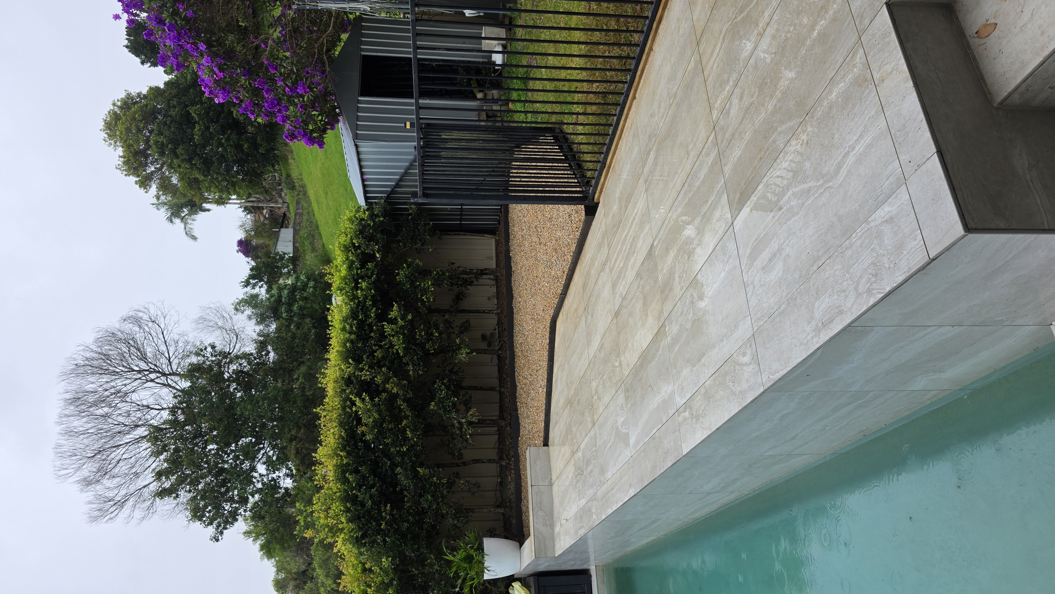 Firepit build, near pool in 100 hills, Murwillumbah